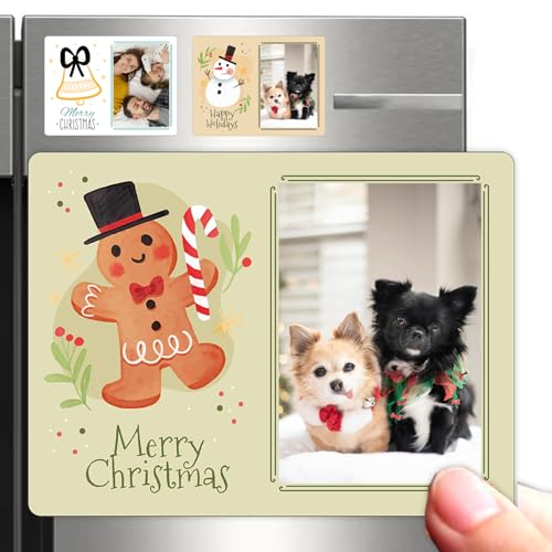 Dekopix Personalisierter Fotomagnet Weihnachten, Geschenk-Idee Weihnachten. Personalisiertes Geschenk. Weihnachtsdeko (Modell 7) von Dekopix