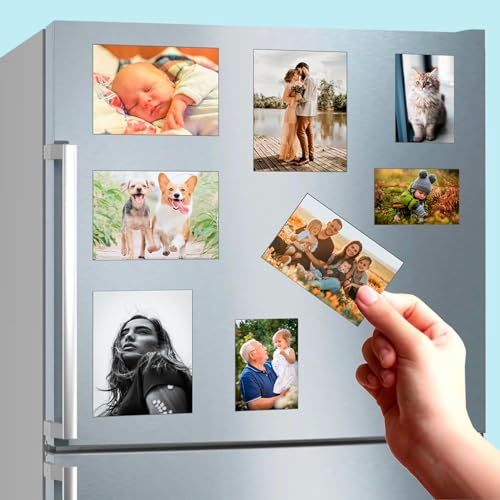 Dekopix Personalisierter Fotomagnet. Kühlschrankmagnet selbst gestalten. Dünne, Flexible Magnete (10 Fotomagnete, 7,5x10 cm) von Dekopix
