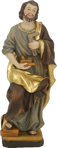 Dekoprojekt Heiligenfigur Hlg. Josef mit Winkel und Hobel 15 cm von Dekoprojekt