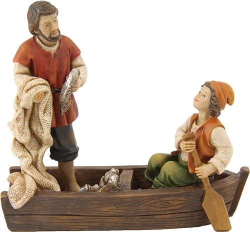 dekoprojekt Krippenfigur Fischerboot mit 2 Fischern 9 cm dekoprojekt Krippenfigur Fischerboot mit 2 Fischern 9 cm von dekoprojekt