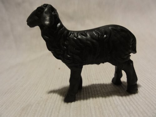 Schaf gerade schauend schwarz für 9 bis 10cm Figuren Schaf gerade schauend schwarz für 9 bis 10cm Figuren von Dekoprojekt