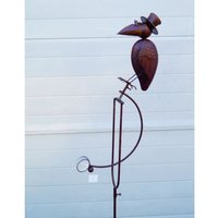 Schwingende Gartenstatue Rabe Aus Metall - Rustikaler Balancer Im Vintage Stil Schwingende Gartenstatue Rabe Aus Metall - Rustikaler Balancer Im Vintage Stil von DekorStyle