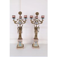 Bronze Nymphe Kerzenleuchter Aus Porzellan - Vintage Home Decorn Bronze Nymphe Kerzenleuchter Aus Porzellan - Vintage Home Decorn von DekorStyle