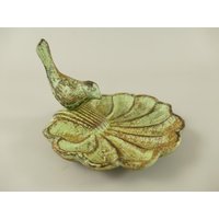 Schmiedeeisen Vogeltränke - Eisen Vögel Trinker Brunnen Outdoor Geschenk Vintage Stil Garten Futterhäuschen Für von DekorStyle