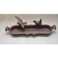 Schmiedeeisen Vogeltränke - Eisen Vögel Trinker Brunnen Outdoor Geschenk Vintage Stil Garten Futterhäuschen Für von DekorStyle