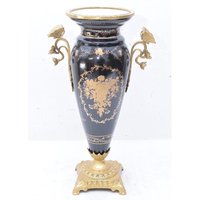 Schwarz Vergoldete Porzellan Vase - Blumentopf Schmetterling Bronze Ornamente Porzellanschale Schmetterlinge Figur Personalisierte Geschenke von DekorStyle