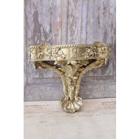 Silberne Wandkonsole - Florales Design Regal Vintage Silber Zum Aufhängen Wanddeko Wohndeko Geschenk Zur Wohnungseinweihung von DekorStyle