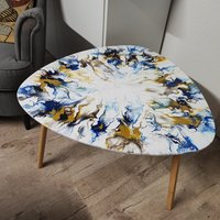 Unikat Einzelnstück Handmade 70cm Höhe 45cm. Beistelltisch-Kaffeetisch-Couchtisch-Nachttisch-Abstelltisch-Motiv, Mesa Colorida von Dekorationenfunktion