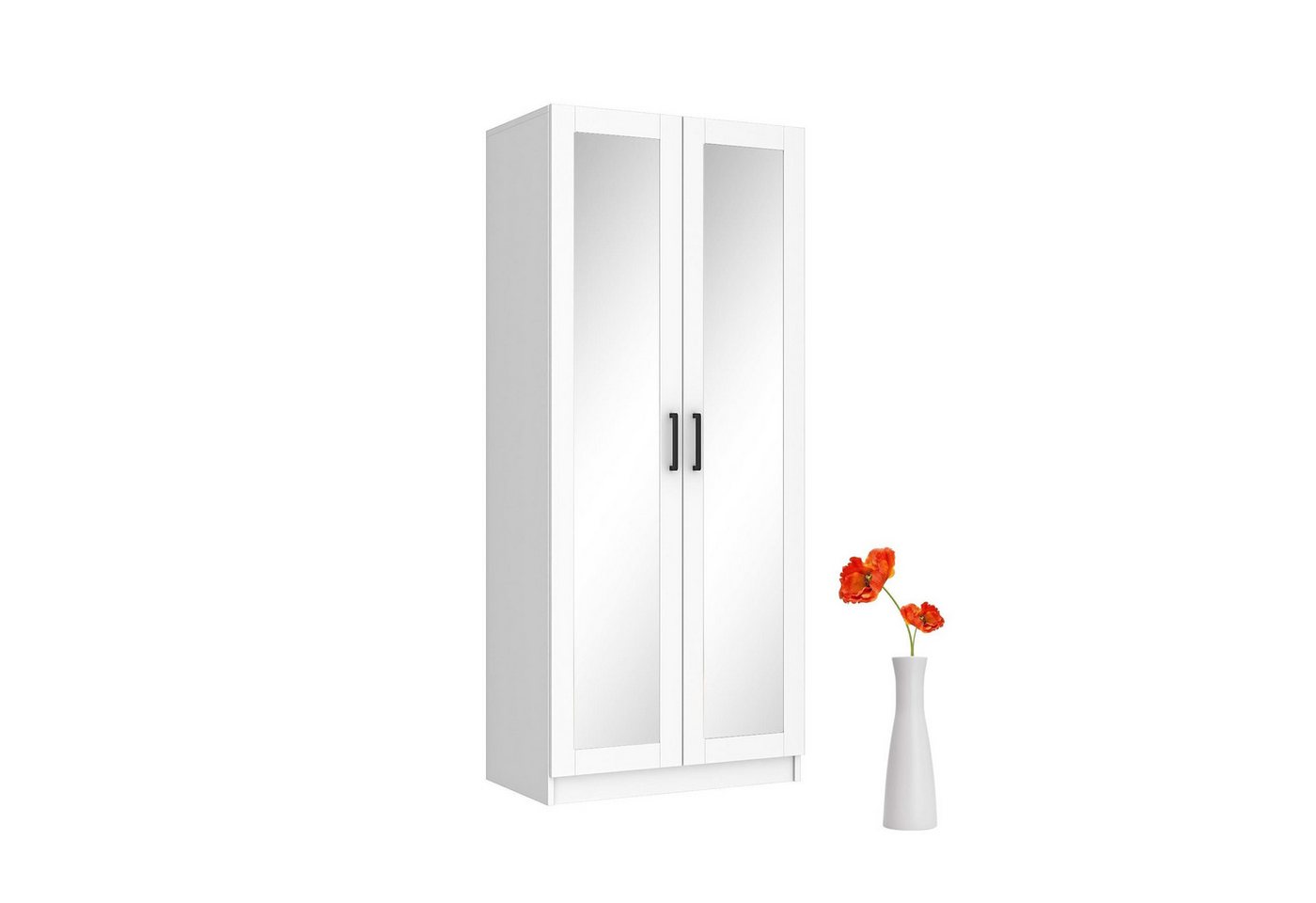 Dekorex Garderobenständer Garderobe, 2 Spiegeltüren, Weiß, Modern, Funktional Dekorex Garderobenständer Garderobe, 2 Spiegeltüren, Weiß, Modern, Funktional von Dekorex