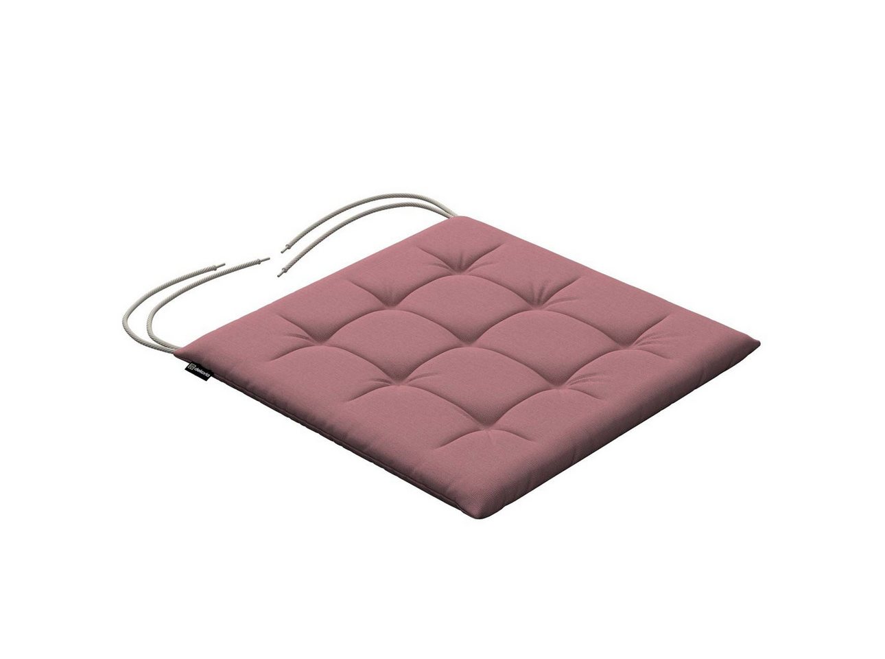 Dekoria Dekokissen Stuhlkissen Jonas mit Bindeschnur 40 x 40 x 3,5 cm, Cotton Panama von Dekoria