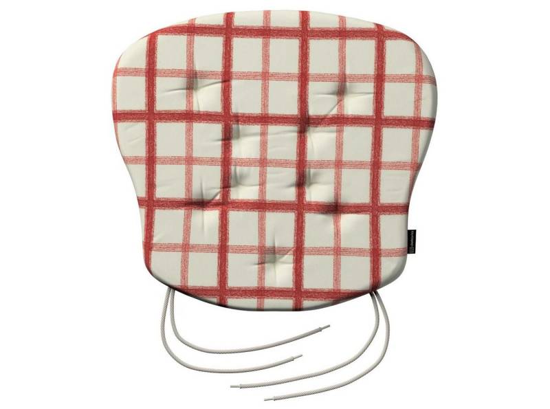 Dekoria Sitzkissen Stuhlkissen Peter mit Bindeschnur 41x 38 x 3,5 cm, Avinon Dekoria Sitzkissen Stuhlkissen Peter mit Bindeschnur 41x 38 x 3,5 cm, Avinon von Dekoria