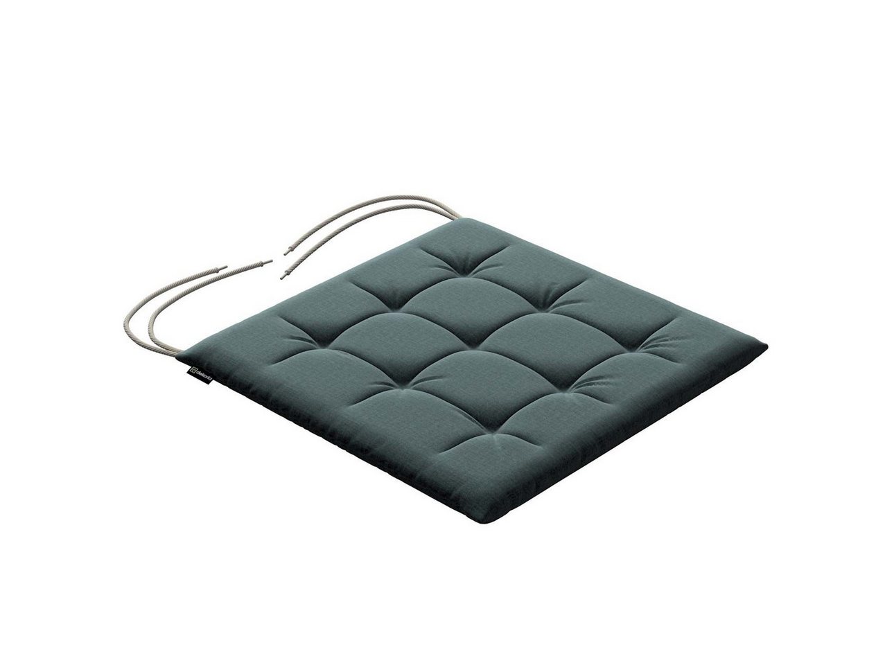 Dekoria Dekokissen Stuhlkissen Jonas mit Bindeschnur 40 x 40 x 3,5 cm, Ingrid von Dekoria