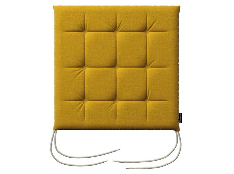 Dekoria Dekokissen Stuhlkissen Jonas mit Bindeschnur 40 x 40 x 3,5 cm, Ingrid von Dekoria