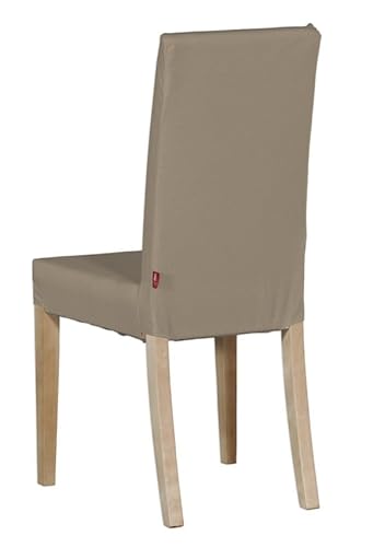 Dekoria Harry Stuhlhusse kurz Husse Stuhlbezug Stuhlkissen passend für IKEA Modell Harry Hellbraun von Dekoria