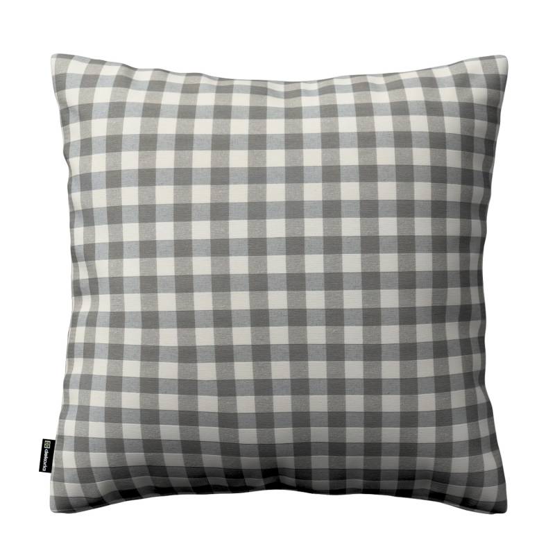Dekoria Kissenhülle Kinga aus Stoffkollektion Quadro in Grau-Ecru  in 43 x 43 cm von Dekoria