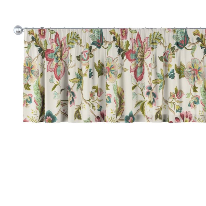 Dekoria Kurzgardine mit Kräuselband aus Stoffkollektion Londres in Ecru in 130 x 40 cm von Dekoria