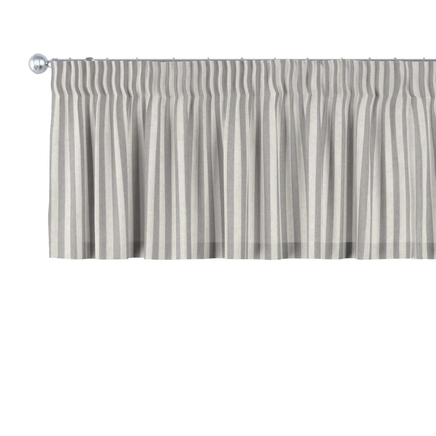 Dekoria Kurzgardine mit Kräuselband aus Stoffkollektion Quadro in Grau-Ecru in 130 x 40 cm Dekoria Kurzgardine mit Kräuselband aus Stoffkollektion Quadro in Grau-Ecru in 130 x 40 cm von Dekoria