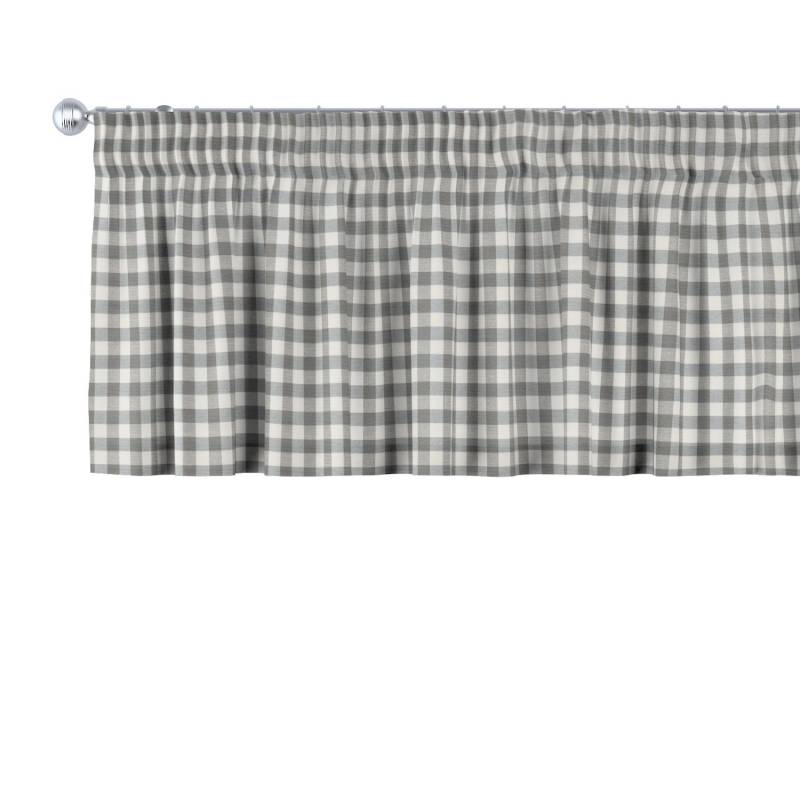 Dekoria Kurzgardine mit Kräuselband aus Stoffkollektion Quadro in Grau-Ecru in 390 x 40 cm Dekoria Kurzgardine mit Kräuselband aus Stoffkollektion Quadro in Grau-Ecru in 390 x 40 cm von Dekoria