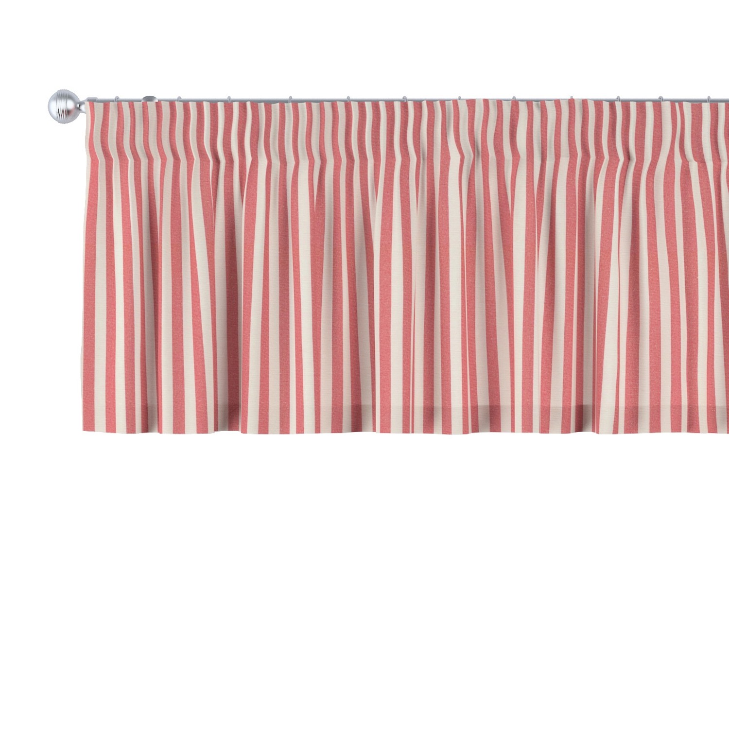 Dekoria Kurzgardine mit Kräuselband aus Stoffkollektion Quadro in Rot-Ecru in 390 x 40 cm Dekoria Kurzgardine mit Kräuselband aus Stoffkollektion Quadro in Rot-Ecru in 390 x 40 cm von Dekoria
