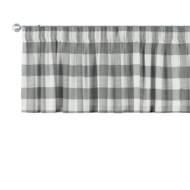 Dekoria Kurzgardine mit Kräuselband aus Stoffkollektion Quadro in Weiß-Grau Kariert in 130 x 40 cm Dekoria Kurzgardine mit Kräuselband aus Stoffkollektion Quadro in Weiß-Grau Kariert in 130 x 40 cm von Dekoria