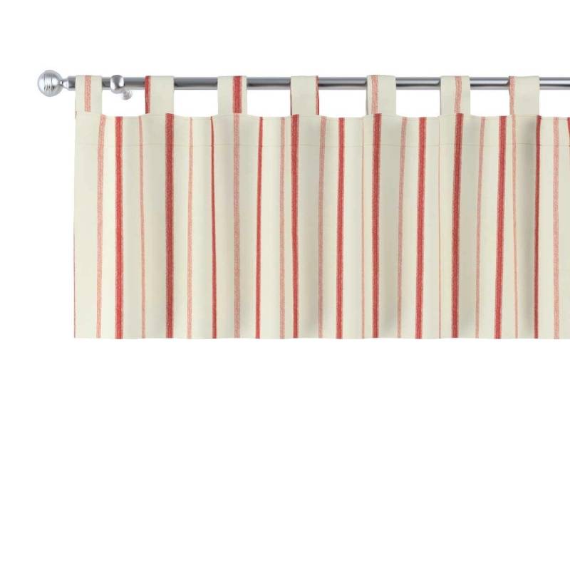Dekoria Kurzgardine mit Schlaufen aus Stoffkollektion Avinon in Creme-Rot Gestreift in 260 x 40 cm Dekoria Kurzgardine mit Schlaufen aus Stoffkollektion Avinon in Creme-Rot Gestreift in 260 x 40 cm von Dekoria