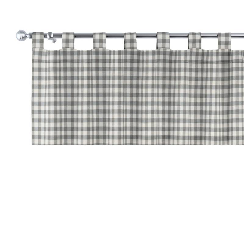 Dekoria Kurzgardine mit Schlaufen aus Stoffkollektion Quadro in Grau-Ecru in 390 x 40 cm Dekoria Kurzgardine mit Schlaufen aus Stoffkollektion Quadro in Grau-Ecru in 390 x 40 cm von Dekoria