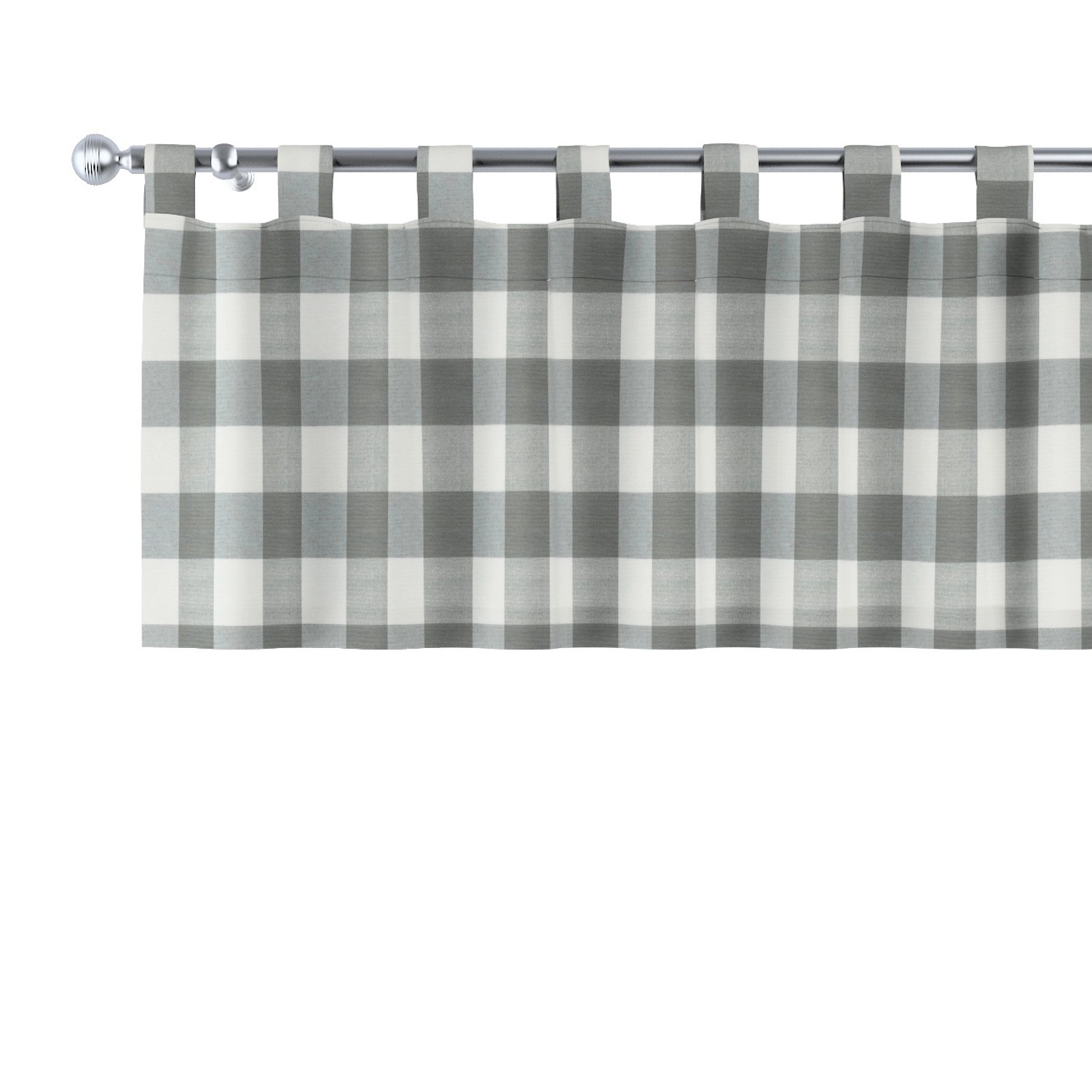 Dekoria Kurzgardine mit Schlaufen aus Stoffkollektion Quadro in Weiß-Grau Kariert in 130 x 40 cm Dekoria Kurzgardine mit Schlaufen aus Stoffkollektion Quadro in Weiß-Grau Kariert in 130 x 40 cm von Dekoria