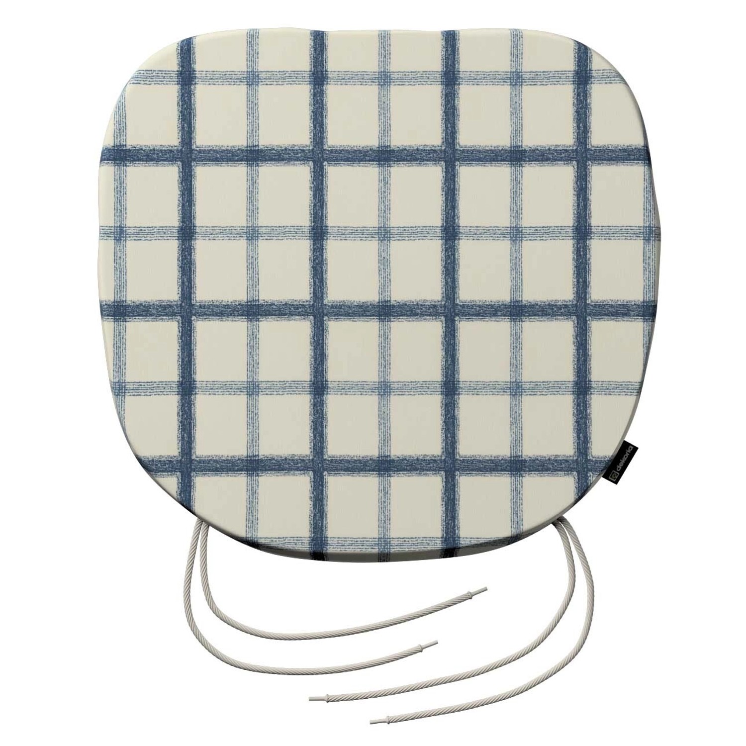 Dekoria Stuhlkissen Marcus mit Bindeschnur aus Stoffkollektion Avinon in Blau-Creme in 40 x 37 x 2,5 cm Dekoria Stuhlkissen Marcus mit Bindeschnur aus Stoffkollektion Avinon in Blau-Creme in 40 x 37 x 2,5 cm von Dekoria