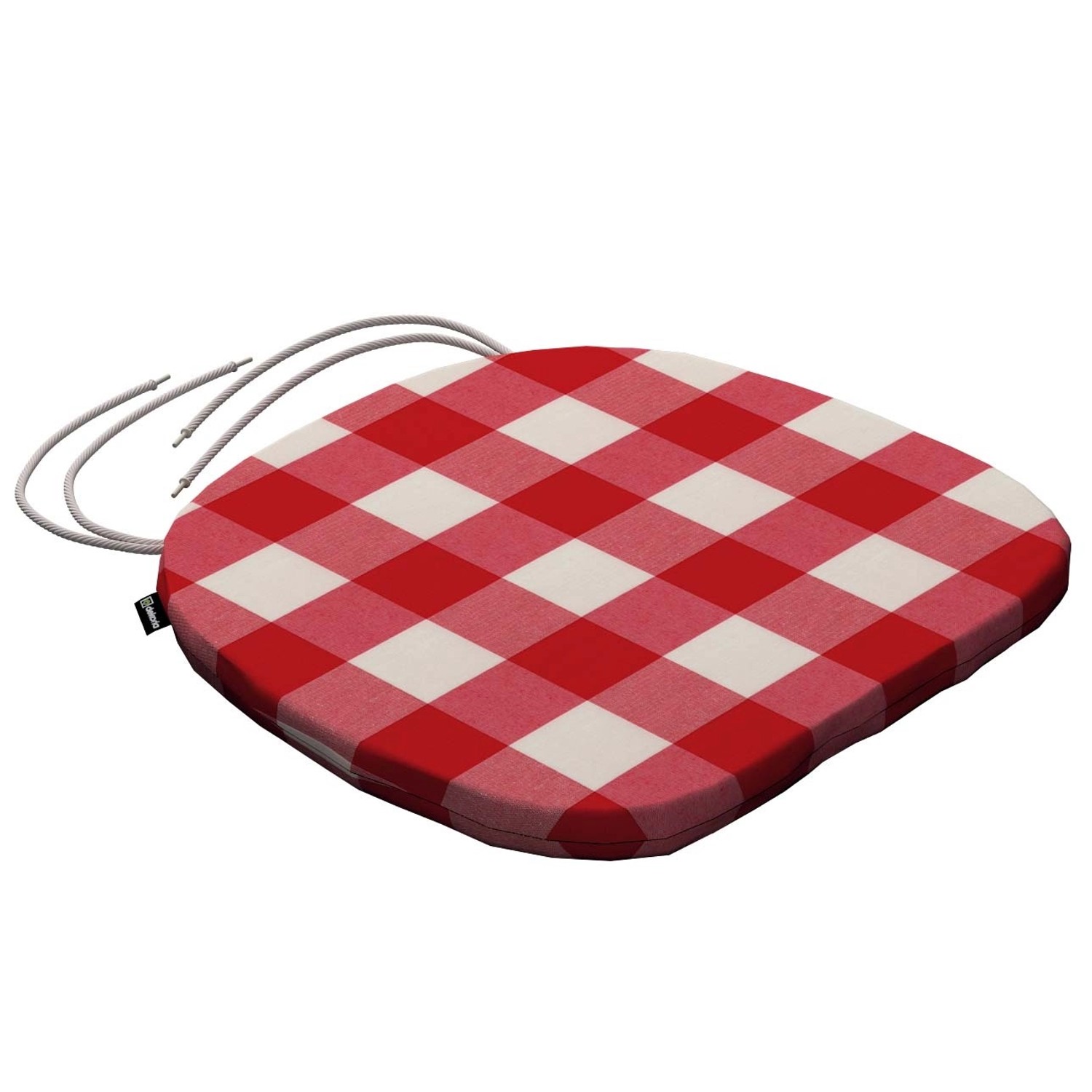 Dekoria Stuhlkissen Marcus mit Bindeschnur aus Stoffkollektion Quadro in Ecru-Rot Kariert in 40 x 37 x 2,5 cm Dekoria Stuhlkissen Marcus mit Bindeschnur aus Stoffkollektion Quadro in Ecru-Rot Kariert in 40 x 37 x 2,5 cm von Dekoria