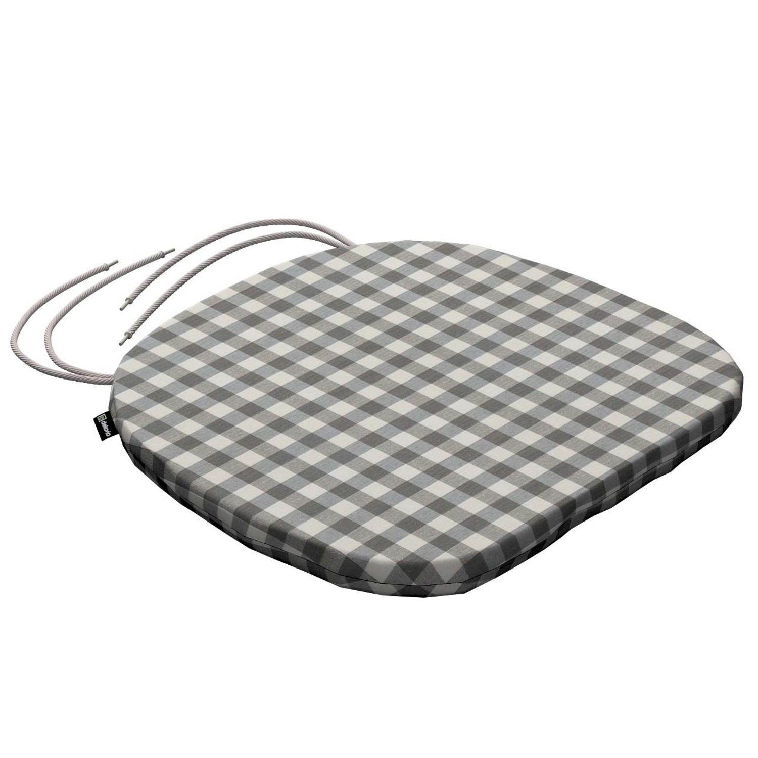 Dekoria Stuhlkissen Marcus mit Bindeschnur aus Stoffkollektion Quadro in Grau-Ecru in 40 x 37 x 2,5 cm Dekoria Stuhlkissen Marcus mit Bindeschnur aus Stoffkollektion Quadro in Grau-Ecru in 40 x 37 x 2,5 cm von Dekoria