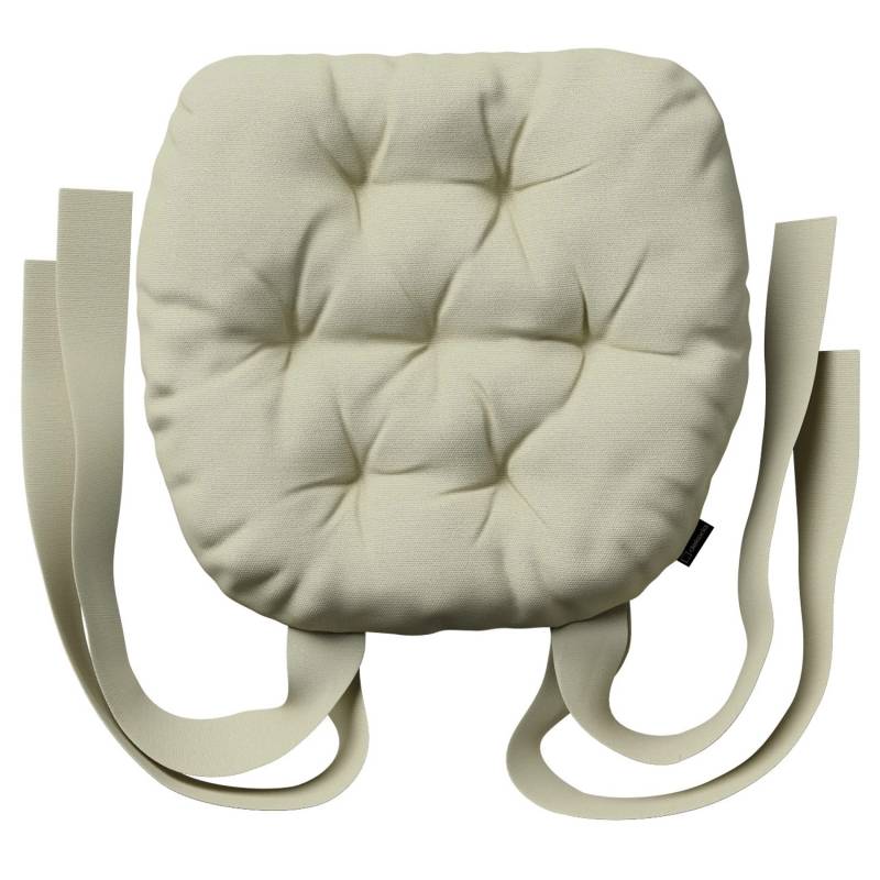 Dekoria Stuhlkissen Martin mit Schleifen aus Stoffkollektion Loneta in Taupe in 40 x 37 x 8 cm von Dekoria