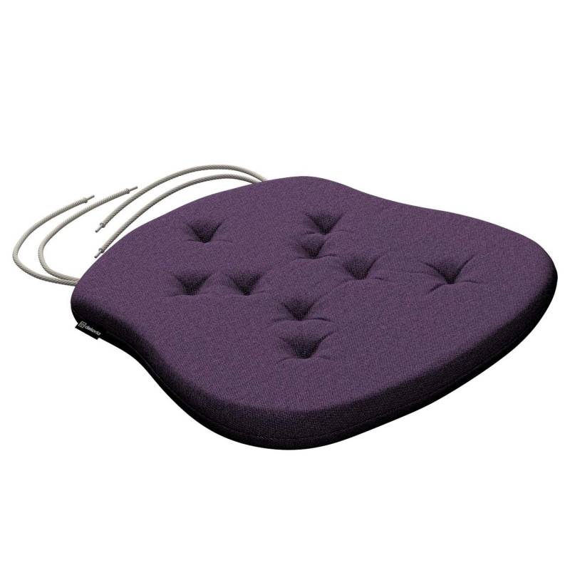 Dekoria Stuhlkissen Peter mit Bindeschnur aus Stoffkollektion Etna in Violett in 41x 38 x 3,5 cm von Dekoria