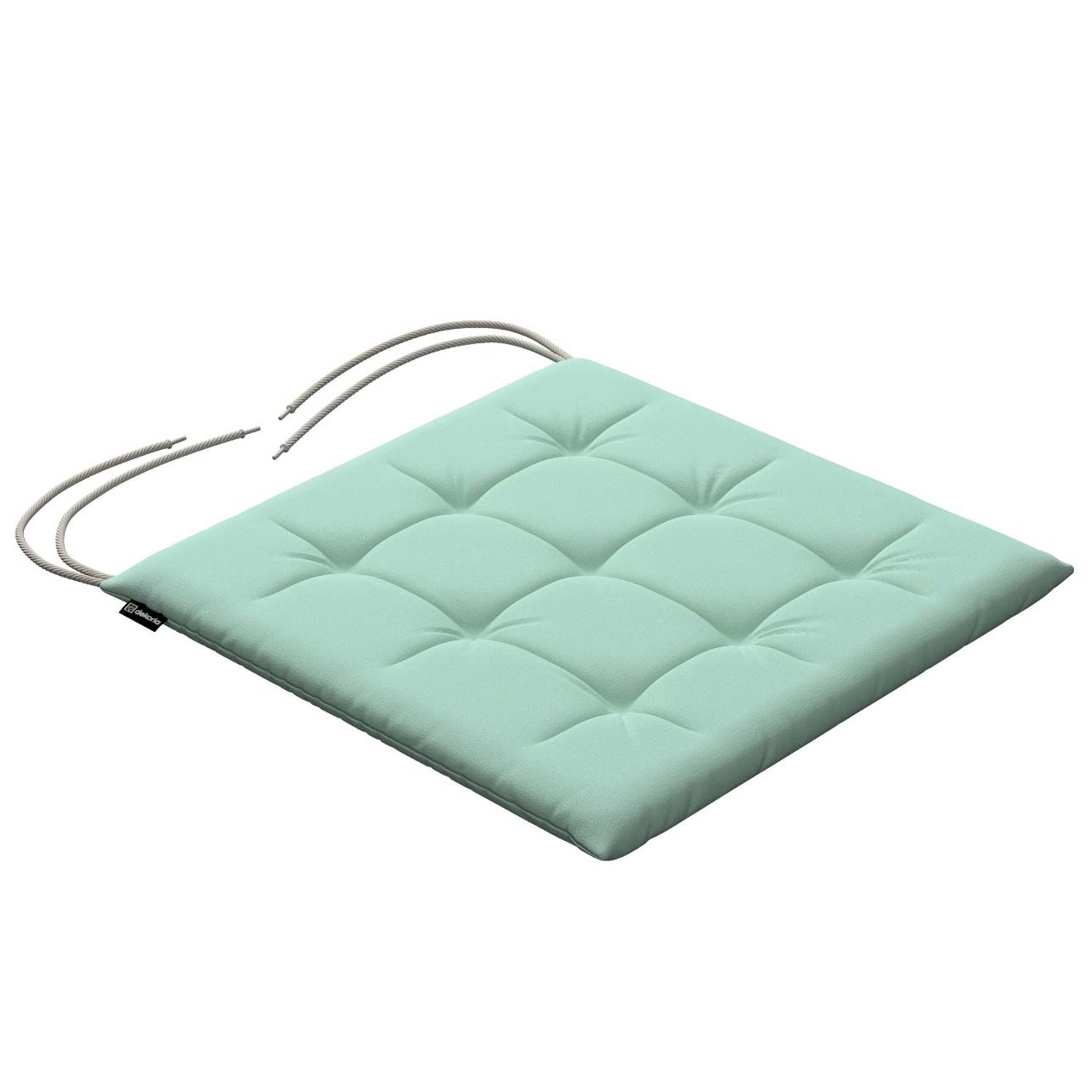 Dekoria Stuhlkissen Ulrich mit Bindeschnur aus Stoffkollektion Loneta in Mintgrün in 40 x 40 x 3,5 cm von Dekoria