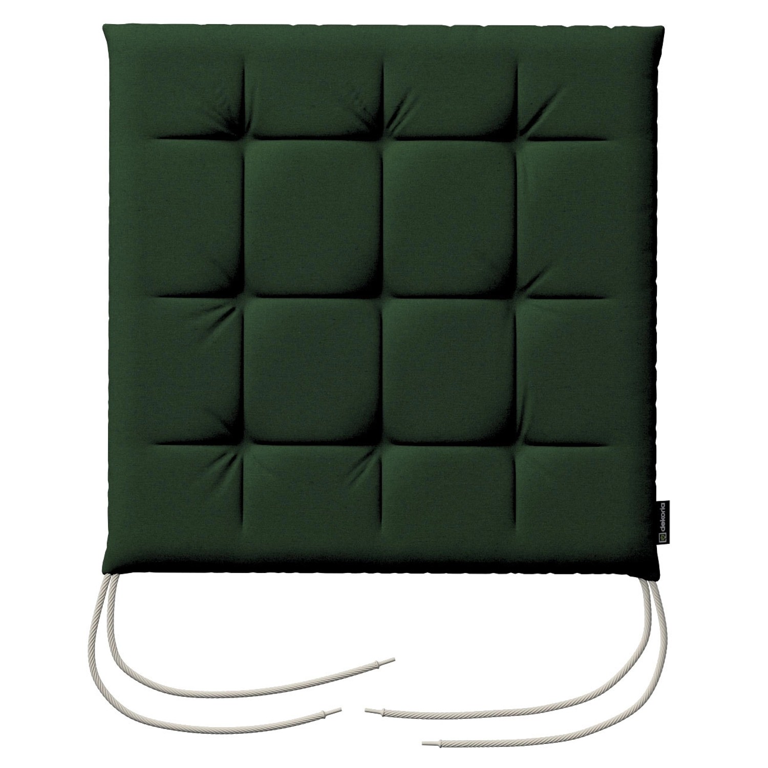 Dekoria Stuhlkissen Ulrich mit Bindeschnur aus Stoffkollektion Quadro in Dunkelgrün in 40 x 40 x 3,5 cm Dekoria Stuhlkissen Ulrich mit Bindeschnur aus Stoffkollektion Quadro in Dunkelgrün in 40 x 40 x 3,5 cm von Dekoria