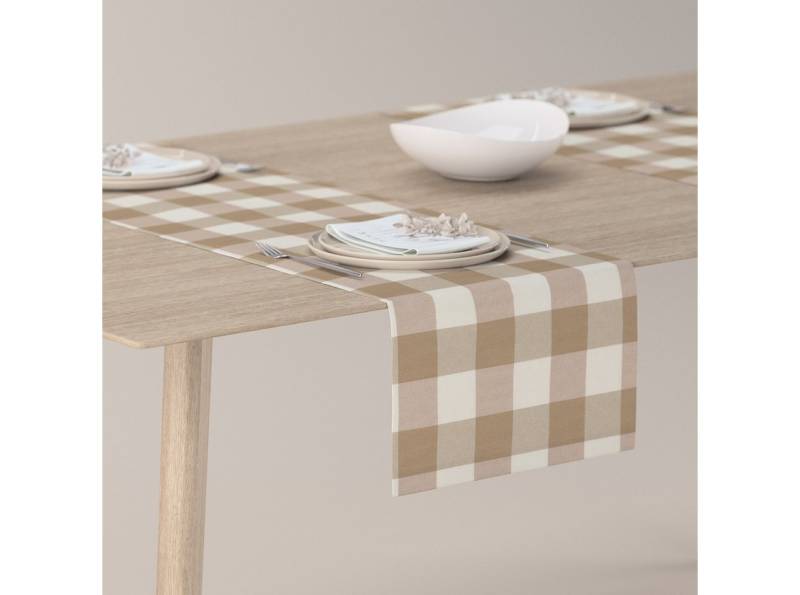 Dekoria Tischläufer 40 x 130 cm, Quadro 136-08 von Dekoria
