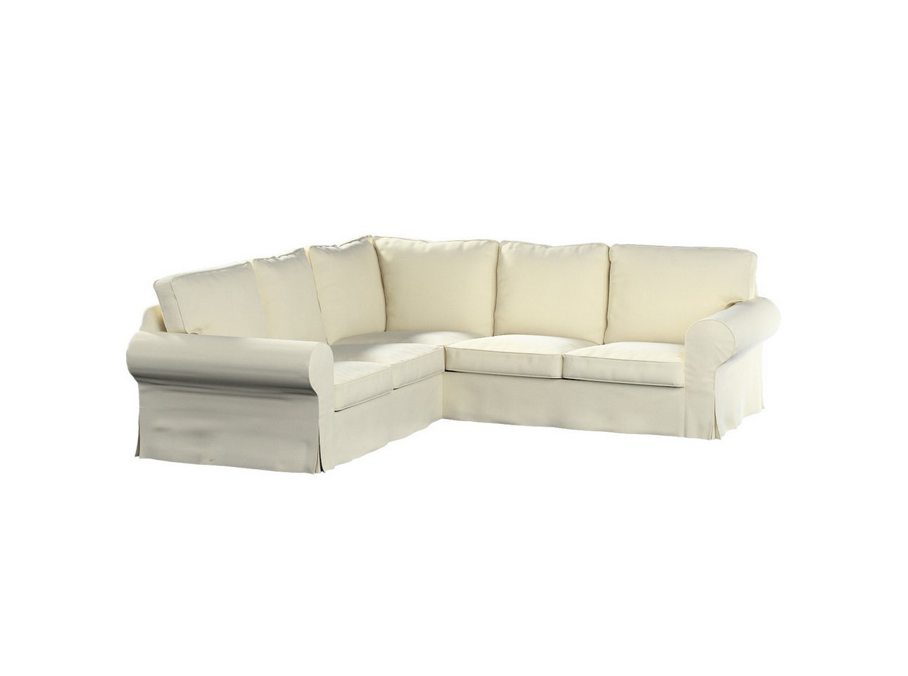 Sofahusse Ektorp Ecksofa, Velvet, Dekoria von Dekoria