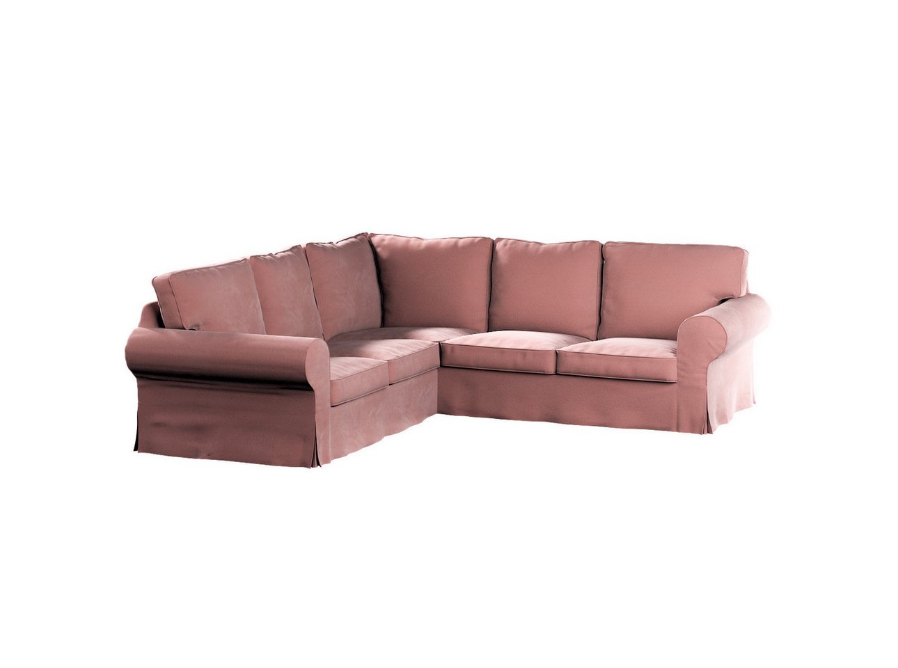 Sofahusse Ektorp Ecksofa, Velvet, Dekoria von Dekoria