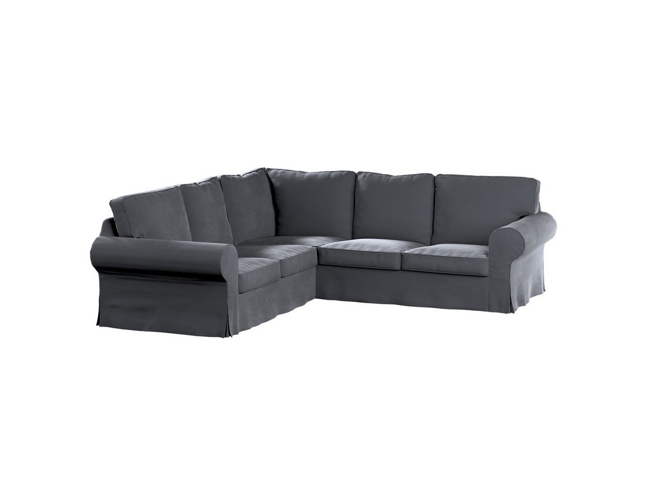 Sofahusse Ektorp Ecksofa, Velvet, Dekoria von Dekoria