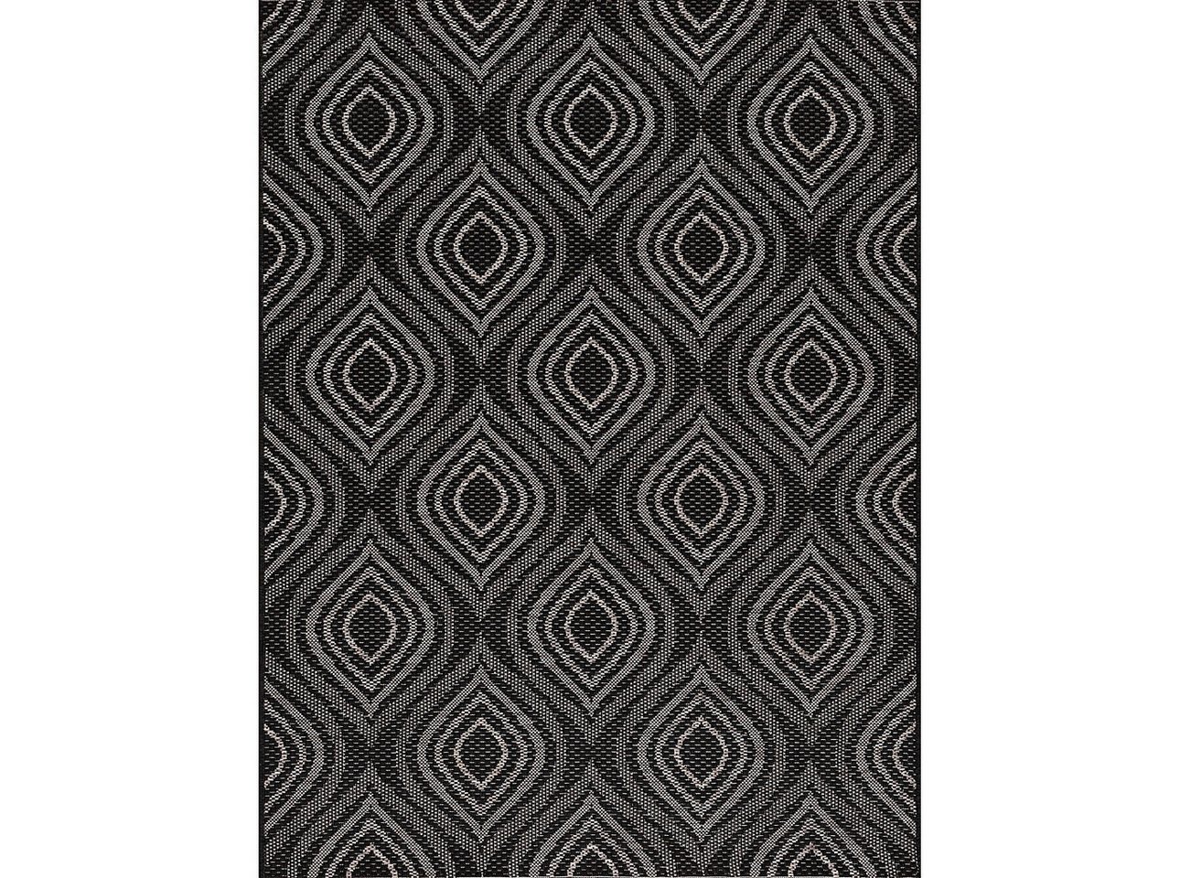 Teppich Breeze black/ clif grey 120 x 170 cm, Dekoria, Höhe: 1 mm von Dekoria