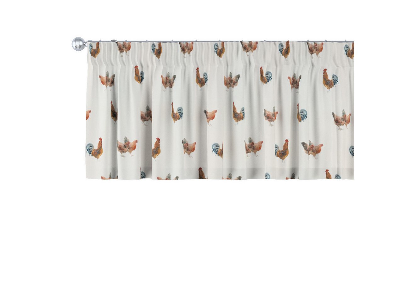 Dekoria Vorhang mit Kräuselband 130 x 40 cm, Flowers Dekoria Vorhang mit Kräuselband 130 x 40 cm, Flowers von Dekoria