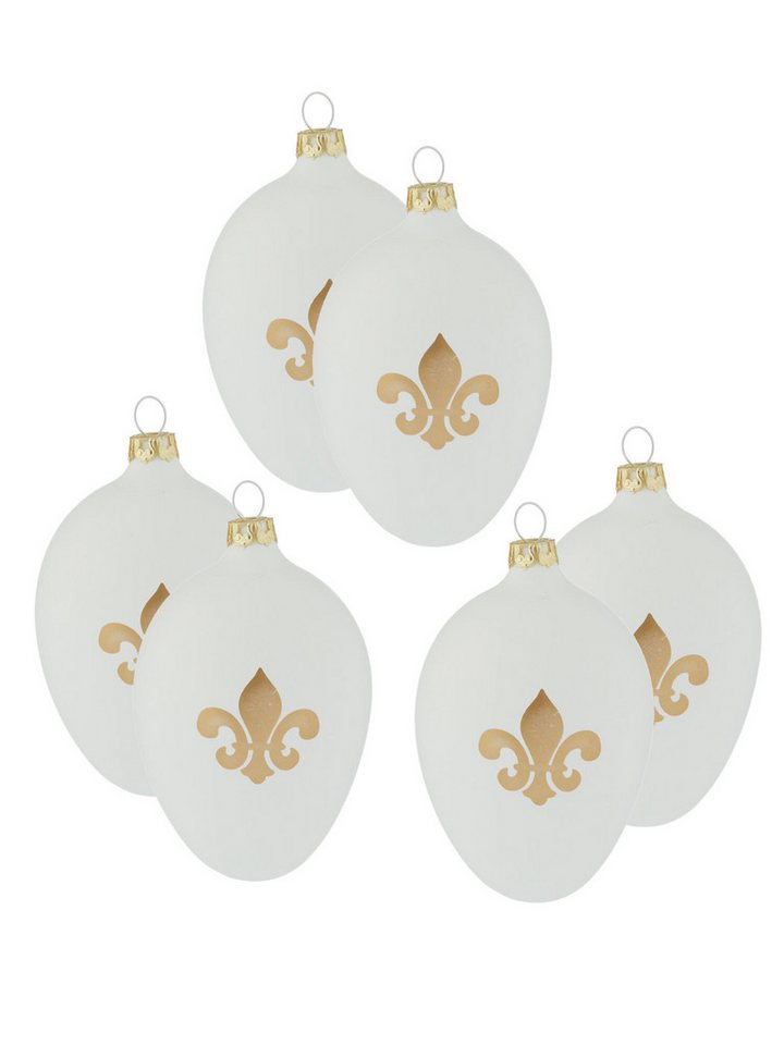 Dekorieren macht glücklich Dekoobjekt Glaseier Style your Home, 6er-Set (6 St., 6er Set), aus Glas, Made in Germany – in Pastell, Neon oder Weiß von Dekorieren macht glücklich