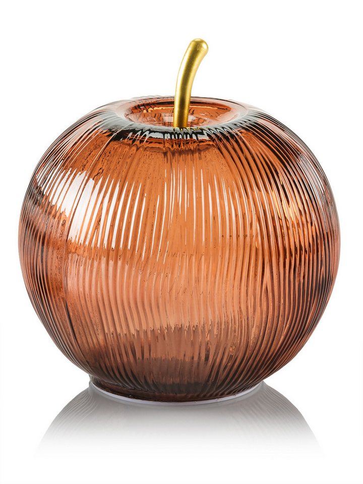 Dekorieren macht glücklich Dekoobjekt LED Dekoapfel "Manzana" mit 15 Micro LEDs und Timerfunktion (1 St), edles Glaslicht für stimmungsvolle Wohnatmosphäre von Dekorieren macht glücklich
