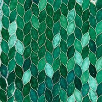Blätter - Fliesen in Grüntönen Das Set Enthält 140 Stück 1 M2 von Dekornia