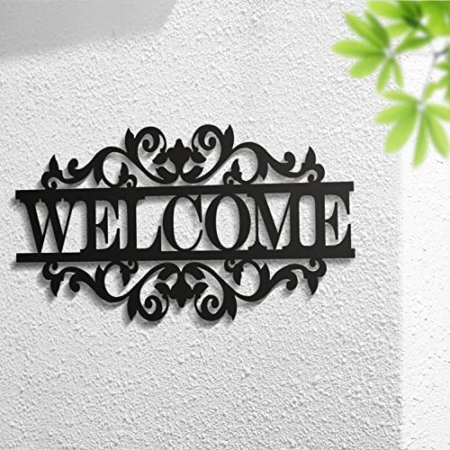 DEKORY Wall Art Welcome aus Metall, Wanddekoration, Metall, Wandkunst, Metall, Dekoration für Haus, Dekoration für Wohnzimmer (Welcome) von Dekory
