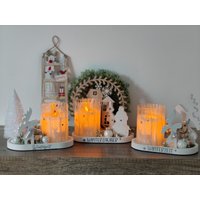 Geschenk Set Kleinigkeit Mitbringsel Keramik Gießmasse Winter Weihnachten Windlicht Geschenk Set Kleinigkeit Mitbringsel Keramik Gießmasse Winter Weihnachten Windlicht von DekostudioBirgit