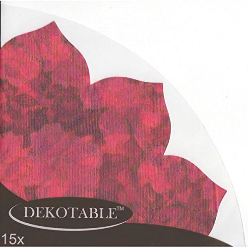 DEKOTABLE ™ Japan Servietten, rosa/pink, Blumen, Tulpenform, 15 Stück von Dekotable