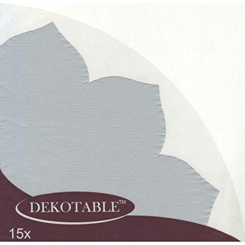 DEKOTABLE ™ Japan Servietten, uni, baby blue, Tulpenform, 15 Stück von Dekotable