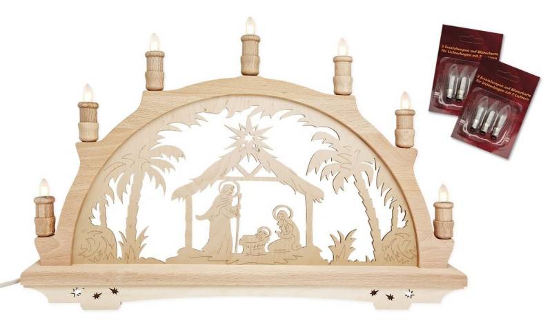 Dekoteam24 Schwibbogen Erzgebirge Holz Schwibbogen - Heilige Familie - 7 flammig Dekoteam24 Schwibbogen Erzgebirge Holz Schwibbogen - Heilige Familie - 7 flammig von Dekoteam24