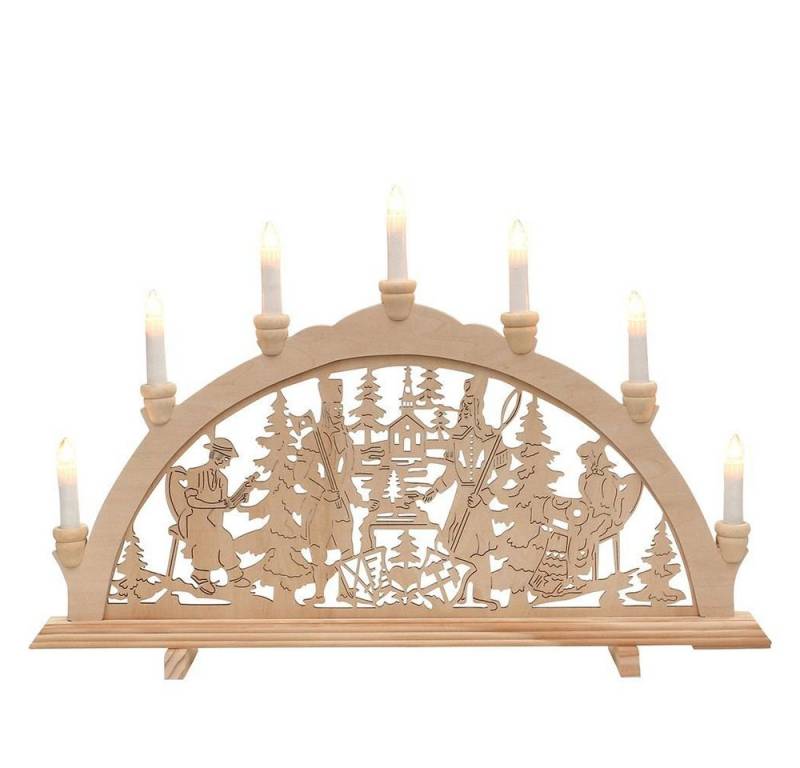 Dekoteam24 Schwibbogen Holz Schwibbogen - Bergleute filigran - 7 flammig Dekoteam24 Schwibbogen Holz Schwibbogen - Bergleute filigran - 7 flammig von Dekoteam24