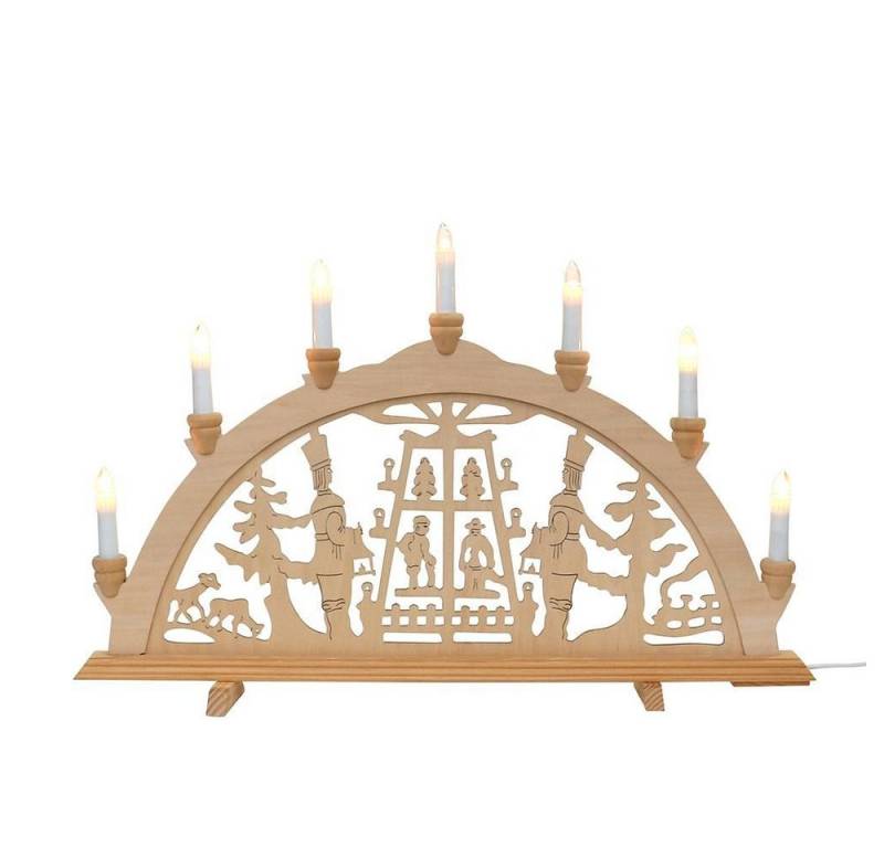 Dekoteam24 Schwibbogen Holz Schwibbogen - Pyramide Bergmänner - 7 flammig Dekoteam24 Schwibbogen Holz Schwibbogen - Pyramide Bergmänner - 7 flammig von Dekoteam24